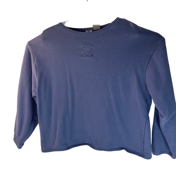 X Large Purple Cotton Sweatshirt  Yellowstone With Bear 27e - Picture 1 of 8